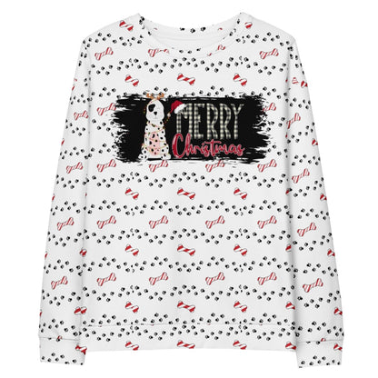 White Merry Christmas Paw Sweatshirt