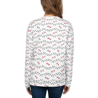 White Merry Christmas Paw Sweatshirt