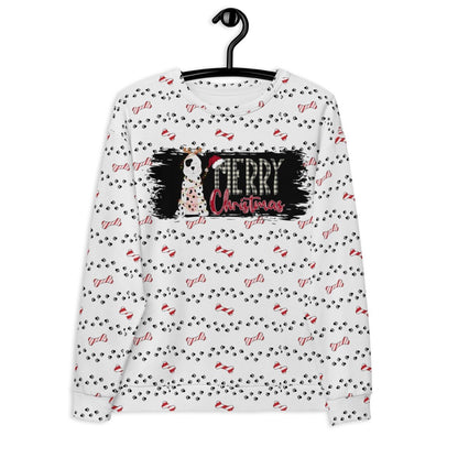 White Merry Christmas Paw Sweatshirt