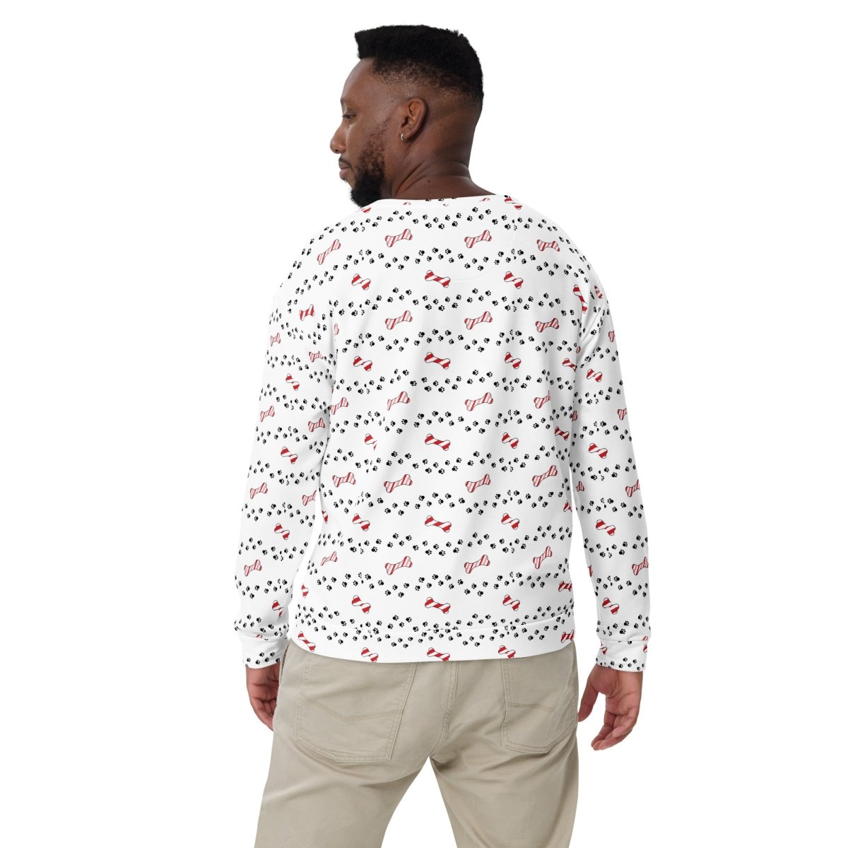 White Merry Christmas Paw Sweatshirt