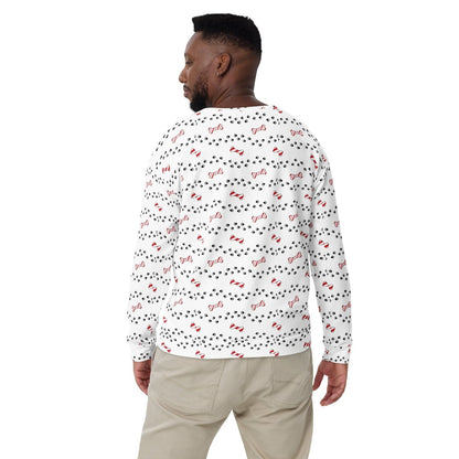 White Merry Christmas Paw Sweatshirt