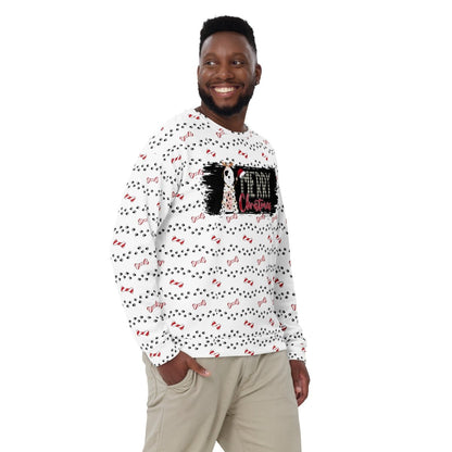 White Merry Christmas Paw Sweatshirt
