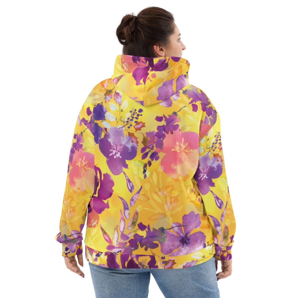 Yellow Floral Dog Mom Hoodie