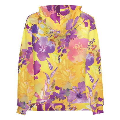 Yellow Floral Dog Mom Hoodie