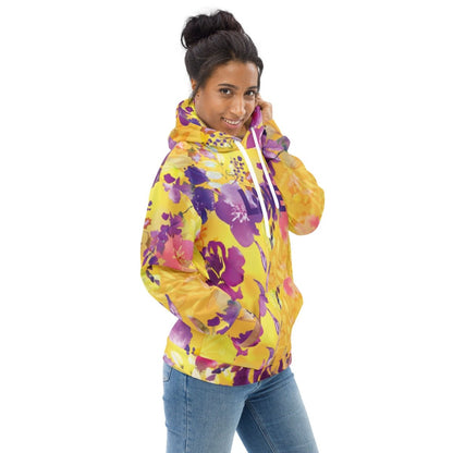 Yellow Floral Dog Mom Hoodie