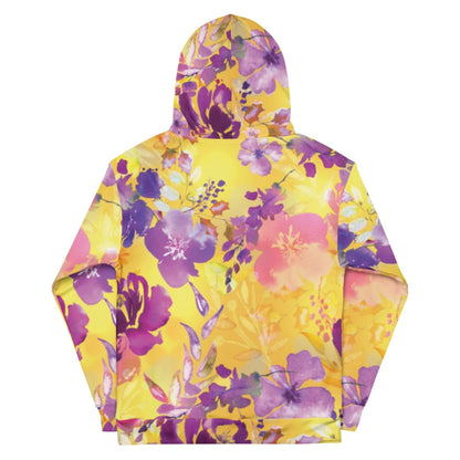 Yellow Floral Dog Mom Hoodie