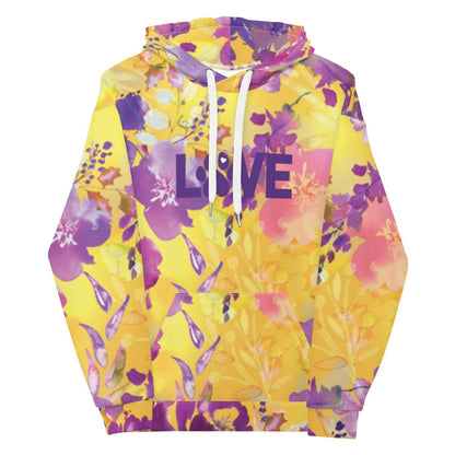 Yellow Floral Dog Mom Hoodie