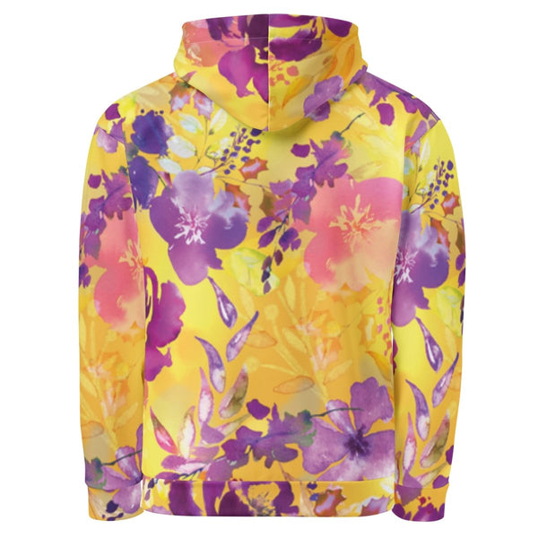 Yellow Floral Dog Mom Hoodie