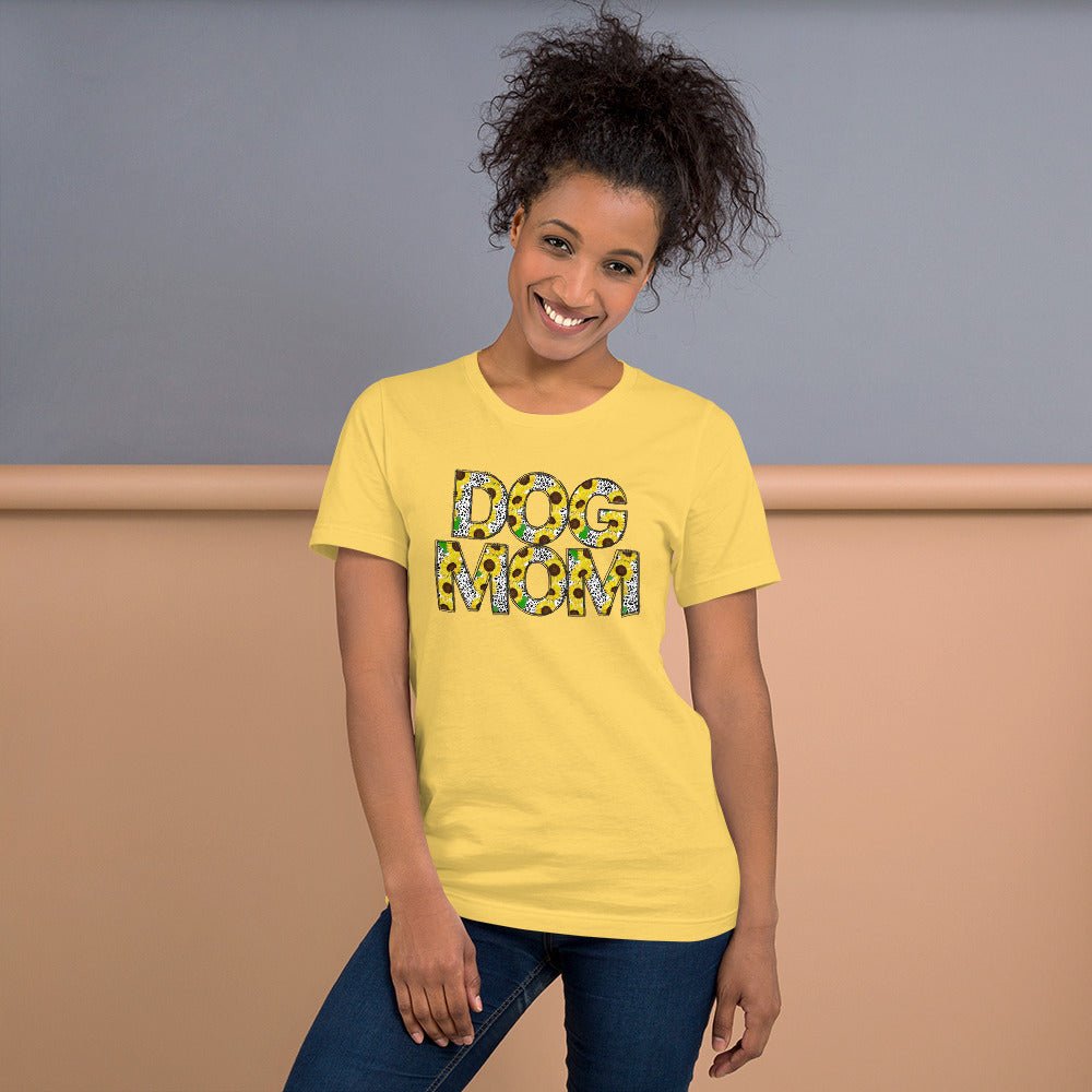 Yellow Sunflowers Dog Mom T-Shirt