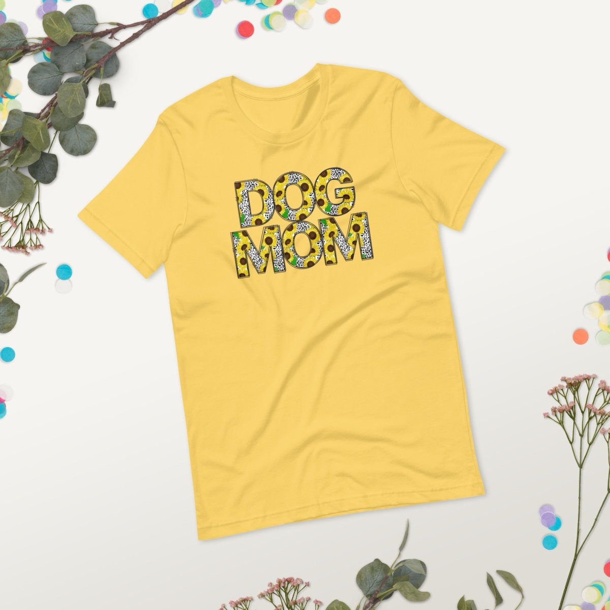 Yellow Sunflowers Dog Mom T-Shirt