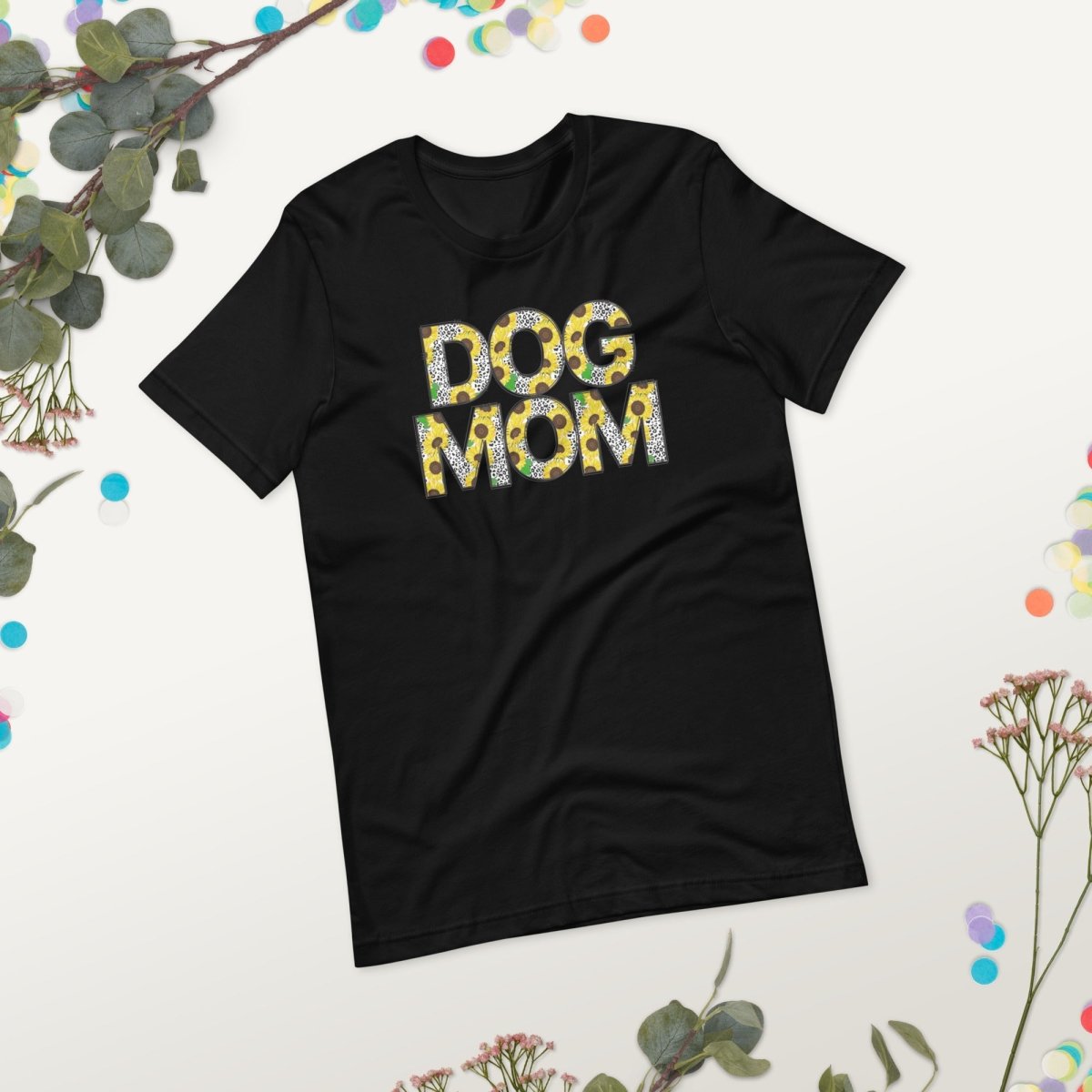 Yellow Sunflowers Dog Mom T-Shirt